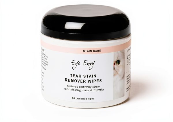 Eye Envy 3 Step Tear Stain Remover Kit for Cats. Clean, Stain-Free Eyes in 7 Days. Contains: Cleanser, Tear Stain Eye Wipes & Stain Powder. Non-irritating & Natural Cat Tear Stain Remover. Made in USA-4
