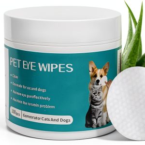 Pet Eye Wipes for Cats and Dogs, Dog Eye Wipes, Eye Wipes for Dogs, Pet Eye Wipes for Remove Tear Stain, Eye Debris, 100 Count-0