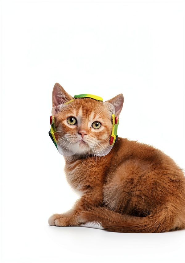 Cats Visor Cats Eye Protection Eye Covering Wounds Protector for Cat Small Cats Puppy Eyes Prevent Touch Dirt Wind Sun-0