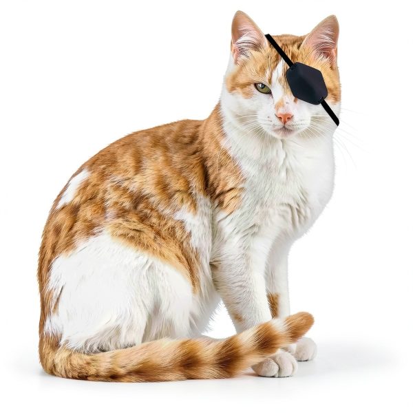YeeBeny Cat Eye Patch, Eye Patch for Cats After Surgery Wounds, Adjustable Cats Eye Cover for Cat Eye Shield for Small Cats Pack of 2-2