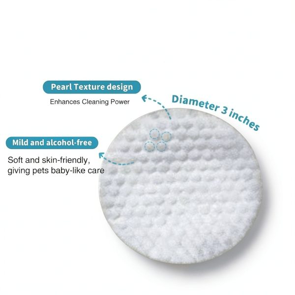 PET Eyes Wipes for Dogs & Cats - Gently Remove Tear Stain, Debris, Crust & Discharge- Hypoallergenic & Deodorizing Pet Cleaning Grooming Wipes Cleaner for Eyes, Face & Wrinkle -Unscented-2
