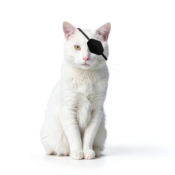 YeeBeny Cat Eye Patch, Eye Patch for Cats After Surgery Wounds, Adjustable Cats Eye Cover for Cat Eye Shield for Small Cats Pack of 2-6