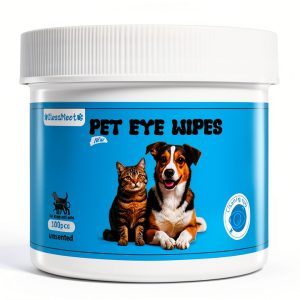 PET Eyes Wipes for Dogs & Cats - Gently Remove Tear Stain, Debris, Crust & Discharge- Hypoallergenic & Deodorizing Pet Cleaning Grooming Wipes Cleaner for Eyes, Face & Wrinkle -Unscented-0